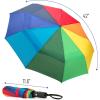 imageMr Pen Windproof Travel Umbrella Automatic Umbrellas for Rain CompactRainbow Ray