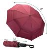 imageMr Pen Windproof Travel Umbrella Automatic Umbrellas for Rain CompactRed