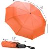imageMr Pen Windproof Travel Umbrella Orange Red Automatic Umbrellas for Rain Compact Umbrella Umbrellas for Rain Windproof