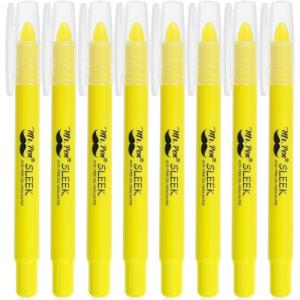 imageMr Pen No Bleed Gel Bible Highlighters Yellow Pack of 8 Fluorescent Gel Highlighters