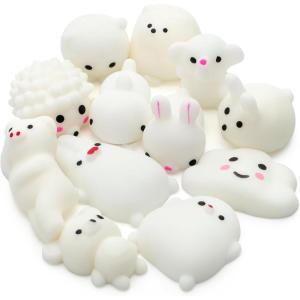 imageMr Pen Squishy Toys for Kids 12 pcs Squishy Fidget Toys Squishies for Kids Squishys Mini Squishies Squishy Animals Squishes Squishy Party Favors Mini Squishy Toys Easter Egg FillersWhite