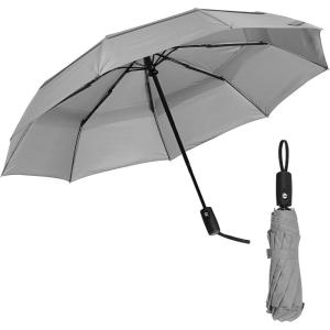 imageMr Pen Windproof Travel Umbrella Automatic Umbrellas for Rain CompactCool Gray