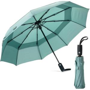imageMr Pen Windproof Travel Umbrella Automatic Umbrellas for Rain CompactGreen