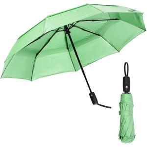 imageMr Pen Windproof Travel Umbrella Automatic Umbrellas for Rain CompactLight Green