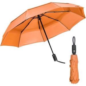 imageMr Pen Windproof Travel Umbrella Automatic Umbrellas for Rain CompactOrange