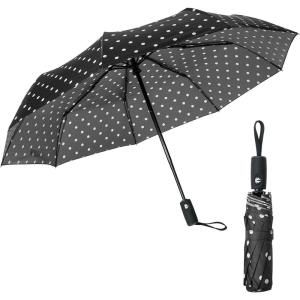imageMr Pen Windproof Travel Umbrella Automatic Umbrellas for Rain CompactPolka Dots