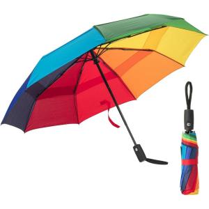 imageMr Pen Windproof Travel Umbrella Automatic Umbrellas for Rain CompactRainbow Ray