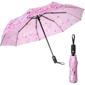 imageMr Pen Windproof Travel Umbrella Automatic Umbrellas for Rain CompactSplatter Paint