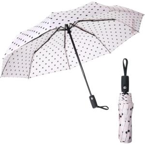 imageMr Pen Windproof Travel Umbrella Automatic Umbrellas for Rain CompactWhite Polka Dots