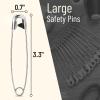 imageMr Pen Safety Pins 5 Inch 10 Pack Silver Safety Pin Safety Pins for Clothes Extra Large Safety Pins Heavy Duty Giant Safety Pin Large Safety Pin Oversized Safety PinsSilver