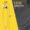 imageMr Pen Safety Pins 5 Inch 10 Pack Silver Safety Pin Safety Pins for Clothes Extra Large Safety Pins Heavy Duty Giant Safety Pin Large Safety Pin Oversized Safety PinsSilver