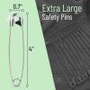 imageMr Pen Safety Pins 5 Inch 10 Pack Silver Safety Pin Safety Pins for Clothes Extra Large Safety Pins Heavy Duty Giant Safety Pin Large Safety Pin Oversized Safety PinsSilver