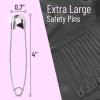 imageMr Pen Safety Pins 5 Inch 10 Pack Silver Safety Pin Safety Pins for Clothes Extra Large Safety Pins Heavy Duty Giant Safety Pin Large Safety Pin Oversized Safety PinsSilver