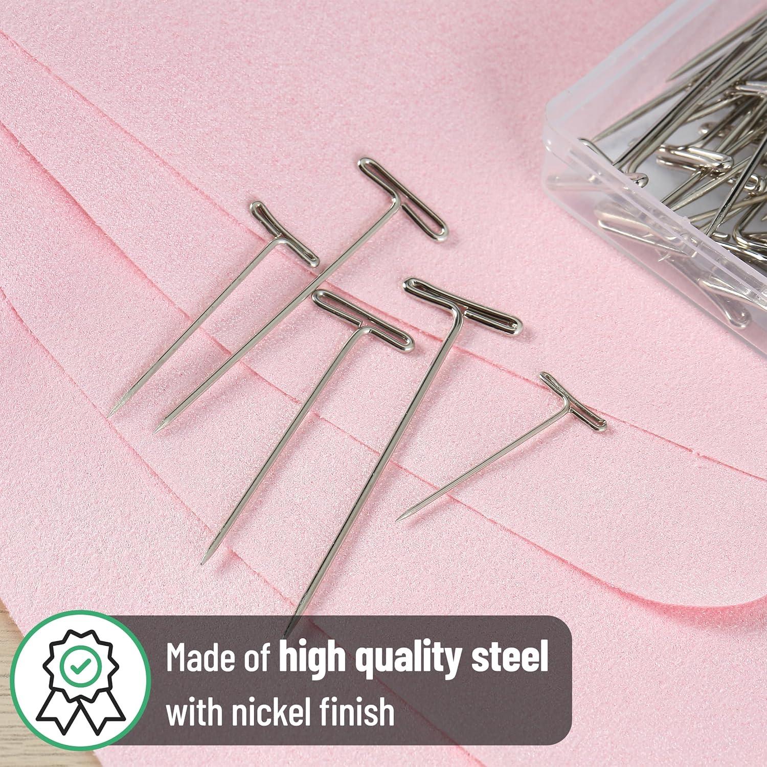 imageMr Pen T Pins 220 Pack Assorted Sizes TPins T Pins for Blocking Knitting Wig Pins T Pins for Wigs Wig Pins for Foam Head T Pins for Sewing Wig T Pins Blocking Pins T Pins for Office Wall220 Pack
