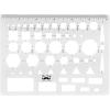 imageMr Pen French Curve and Template Ruler Set 6 Pieces