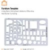 imageMr Pen House Plan Interior Design and Furniture Templates Drafting Tools and Ruler Shapes for Architecture  Set of 3clear