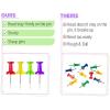 imageMr Pen Push Pins Thumb Tacks Pack of 640 Pins Tacks Pin Push Pins for Cork Board Map Pins Thumbtacks Clear Colored Pushpins Wall Tacks Wall Pins Stick Pins Bulletin Board Pins Map Tacks