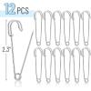 imageMr Pen Safety Pins Upgraded 23quot 12 Pack Silver Safety Pin Safety Pins Bulk Large Safety Pins for Clothes Safety Pins for Clothes Heavy Duty Safety Pins for Thick Fabric