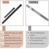 imageMr Pen Steel Rulers 6 8 12 14 inch Metal Rulers Pack of 4Black