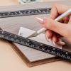 imageMr Pen Steel Rulers 6 8 12 14 inch Metal Rulers Pack of 4Black