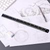 imageMr Pen Steel Rulers 6 8 12 14 inch Metal Rulers Pack of 4Black