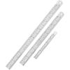 imageMr Pen Steel Rulers 6 8 12 14 inch Metal Rulers Pack of 4Silver