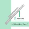 imageMr Pen Steel Rulers 6 8 12 14 inch Metal Rulers Pack of 4Silver