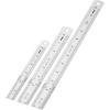 imageMr Pen Steel Rulers 6 8 12 14 inch Metal Rulers Pack of 4Silver