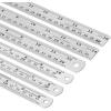 imageMr Pen Steel Rulers 6 8 12 14 inch Metal Rulers Pack of 4Silver