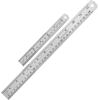 imageMr Pen Steel Rulers 6 8 12 14 inch Metal Rulers Pack of 4Silver