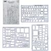 imageMr Pen House Plan Interior Design and Furniture Templates Drafting Tools and Ruler Shapes for Architecture  Set of 3clear