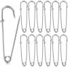 imageMr Pen Safety Pins Upgraded 23quot 12 Pack Silver Safety Pin Safety Pins Bulk Large Safety Pins for Clothes Safety Pins for Clothes Heavy Duty Safety Pins for Thick Fabric