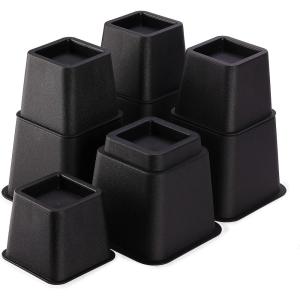 imageMr Pen Adjustable Bed Risers Furniture Risers Set of 4 Risers Elevation in Heights 3 5 or 8 Inch Table Riser Risers for Bed Frame Bed Height Risers Bed Raiser Bed Frame Riser Desk Risers