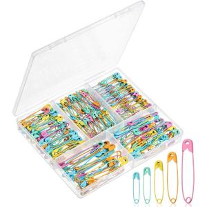 imageMr Pen Safety Pins Assorted 300 Pack 5 Different Sizes Colorful Assorted Safety Pins Safety Pin Small Safety Pins Safety Pins Bulk Large Safety Pins Safety Pins for Clothes