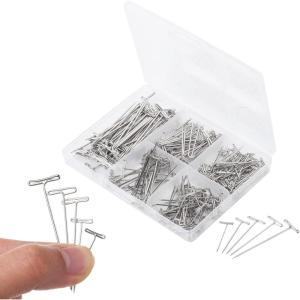 imageMr Pen T Pins 220 Pack Assorted Sizes TPins T Pins for Blocking Knitting Wig Pins T Pins for Wigs Wig Pins for Foam Head T Pins for Sewing Wig T Pins Blocking Pins T Pins for Office Wall220 Pack