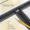 imageMr Pen  T Square T Ruler 12 inch Metal Ruler T Square Ruler Drafting Tools Architect Ruler Set Square Drafting Ruler Tsquare Truler Architectural Triangle Tee Ruler L Square Scale Ruler12 inch