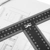 imageMr Pen  T Square T Ruler 12 inch Metal Ruler T Square Ruler Drafting Tools Architect Ruler Set Square Drafting Ruler Tsquare Truler Architectural Triangle Tee Ruler L Square Scale Ruler18 inch