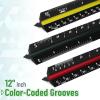 imageMr Pen Architectural Scale Ruler Scale Ruler 12 inch White Scale Ruler Contractor Architect Scal Scaling Ruler Drawing Ruler Architectural Ruler Rulers for Drawing Drafting ToolsBlack