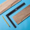 imageMr Pen Carpenter Square Framing Square 8 inch x 12 inch Carpenters Square Right Angle Ruler Framing Tools L Shape Ruler Metal Square Steel SquareBlack