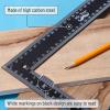 imageMr Pen Carpenter Square Framing Square 8 inch x 12 inch Carpenters Square Right Angle Ruler Framing Tools L Shape Ruler Metal Square Steel SquareBlack