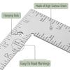 imageMr Pen Carpenter Square Framing Square 8 inch x 12 inch Carpenters Square Right Angle Ruler Framing Tools L Shape Ruler Metal Square Steel SquareSilver