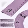 imageMr Pen Geometry Set 4 Pack Light Green Metal Geometry Kit Triangle Ruler Metal Ruler Drafting Triangles Metal Protractor Metal Set Square Drafting Ruler Drafting SetBlue Magenta Color