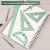 imageMr Pen Geometry Set 4 Pack Light Green Metal Geometry Kit Triangle Ruler Metal Ruler Drafting Triangles Metal Protractor Metal Set Square Drafting Ruler Drafting SetLight Green