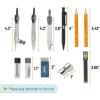 imageMr Pen Geometry Set with 6 Inch Swing Arm Protractor Divider Set Squares Ruler Compasses and Protractor 15 Piece Set
