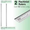 imageMr Pen Machinist Ruler 3 Pack Metric Precision Stainless Steel 6 inch12 inch  2 Pack