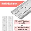 imageMr Pen Machinist Ruler 3 Pack Metric Precision Stainless Steel 6 inch12 inch