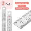 imageMr Pen Machinist Ruler 3 Pack Metric Precision Stainless Steel 6 inch150 mm  2 Pack