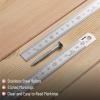 imageMr Pen Machinist Ruler 3 Pack Metric Precision Stainless Steel 6 inch150 mm  2 Pack