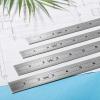 imageMr Pen Machinist Ruler 3 Pack Metric Precision Stainless Steel 6 inch6  8  12  14 inch