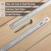 imageMr Pen Machinist Ruler 3 Pack Metric Precision Stainless Steel 6 inch6 inch  2 Pack 1101100 Graduation